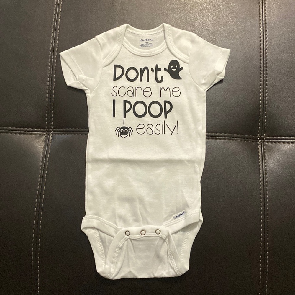Baby Onesie Don’t Scare Me Halloween